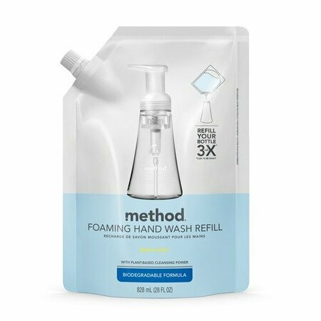 METHOD Method 00662CT, Foaming Hand Wash Refill, Sweet Water, 28 Oz Pouch, 4PK MTH00662CT